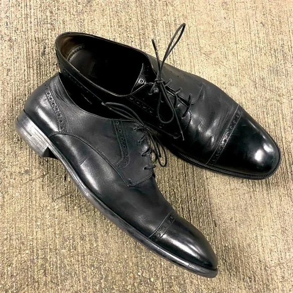 Ermenegildo Zegna Leather Italian Lace up Oxfords ERMENEGILDO ZEGNA Men main image 3